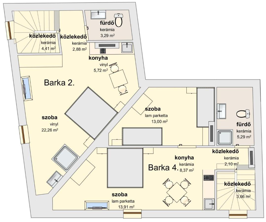 Barka Apartman Eger Esterno foto